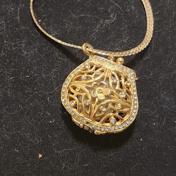 Rare vintage Cloud 9 iced out purse pendant watch - Picture 3 of 5